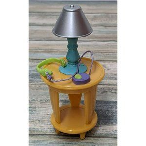 Fisher Price Loving Family Dollhouse Side Table With Lamp For Living Room